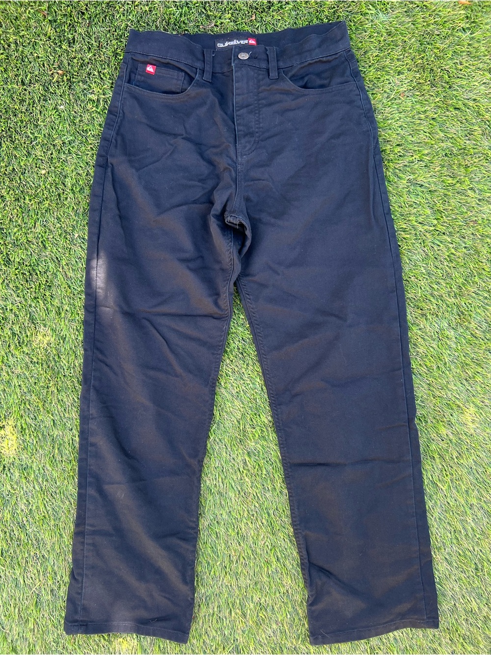 Quiksilver Men's Black Straight Leg Chinos